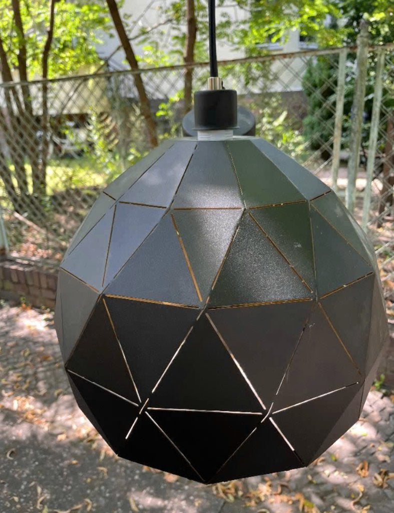Hanglamp Geometrische Kaleidoscoop metaal, Ophalen, Gebruikt, E27 (groot), Metaal