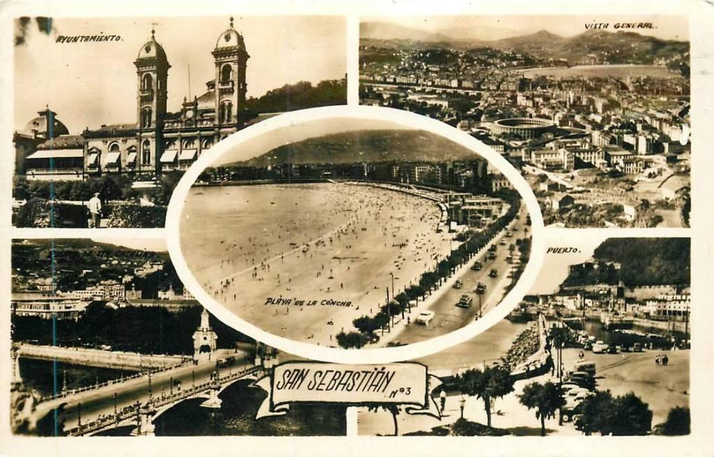 381-225-033 San Sebastian, Verzenden, Voor 1920, Spanje
