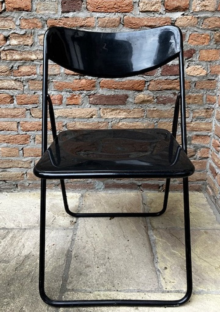 Ikea klapstoel Ted - vintage, Huis en Inrichting, Stoelen, Ophalen, Gebruikt, Zwart, Eén