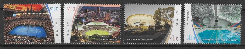 AUSTRALIE 2020, mi 5103/06 "Sport Stadiums II" postfris, Ophalen of Verzenden, Postfris