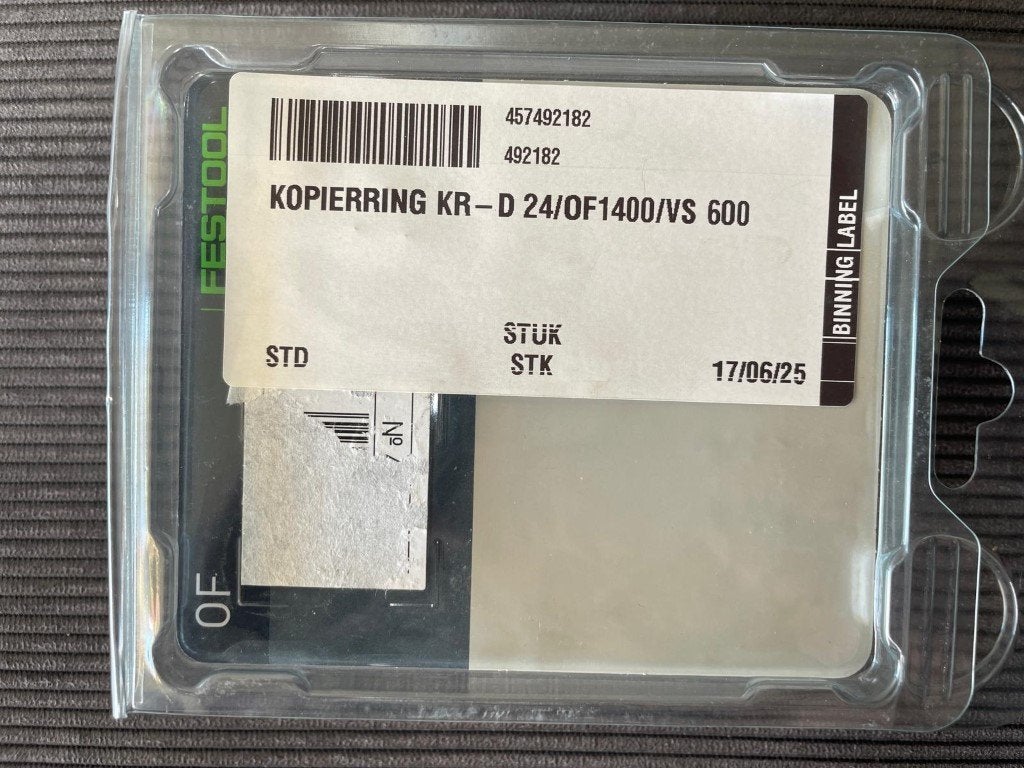 Festool 492182, KR-D 24/OF1400/VS600, Kopieerring, Nieuw, Ophalen of Verzenden, /, Festool