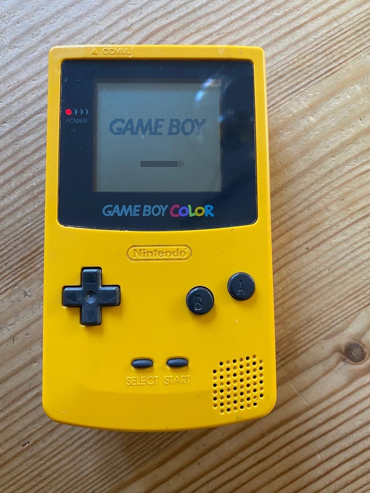 Gele Nintendo Game Boy Color - Werkend met spel, Spelcomputers en Games, Ophalen, Gebruikt, Game Boy Color, Met games