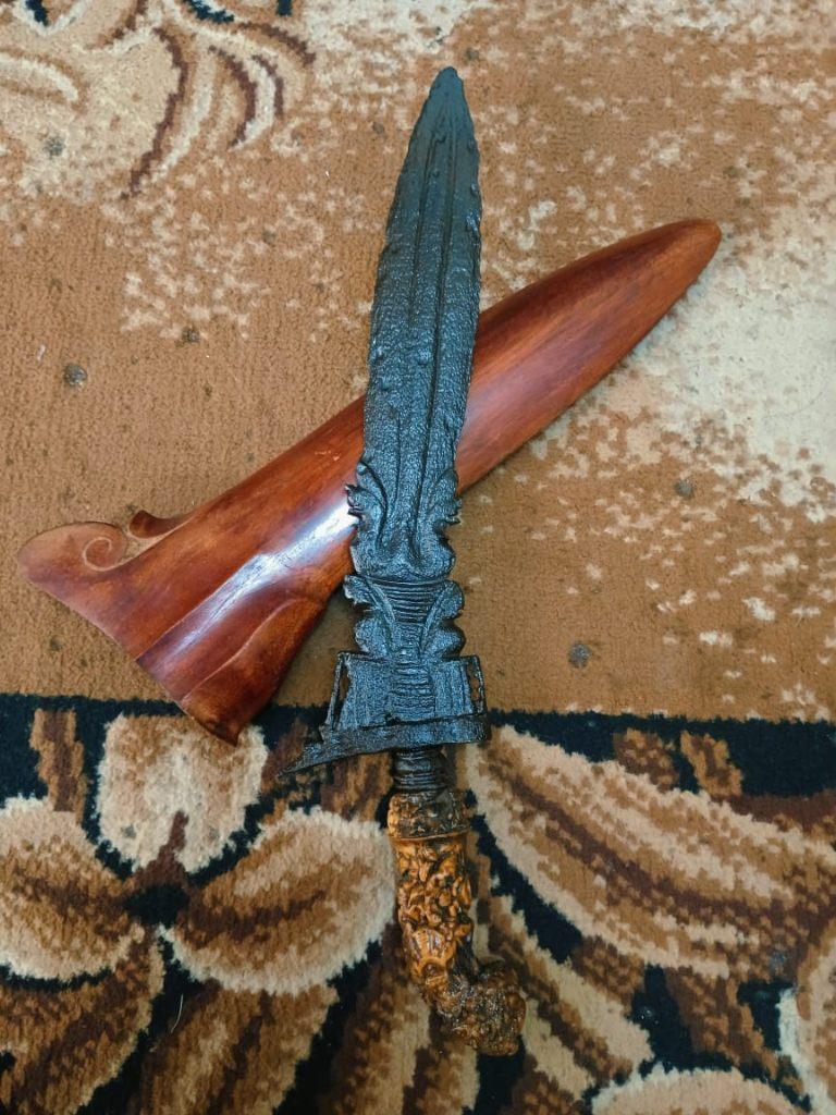Antieke Keris Bethok Naga Putut Kembar Susun Keleng SVD79, Verzenden