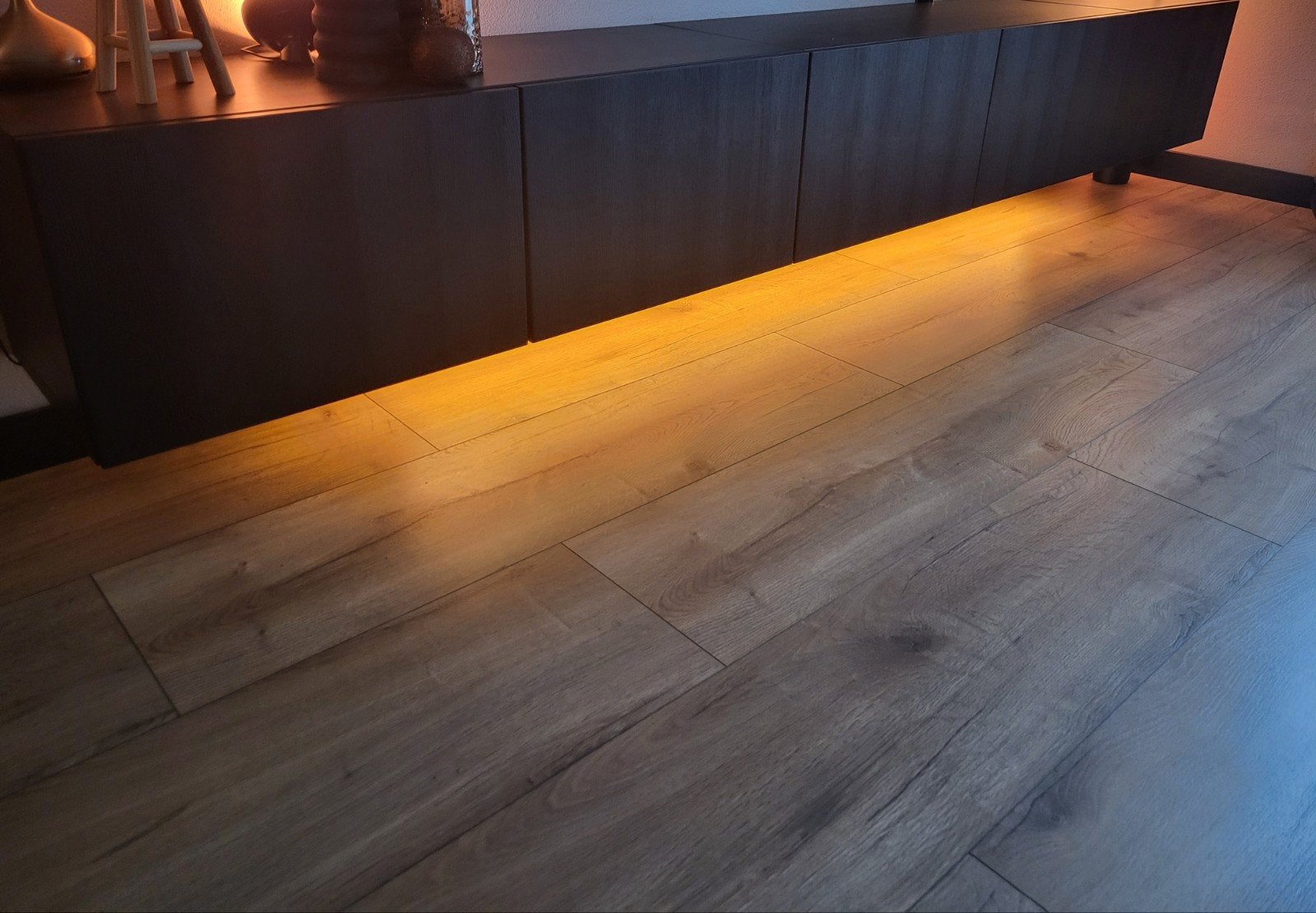 Ikea Besta tv meubel zwart 3m, Ophalen of Verzenden, Zwart, Tapijt