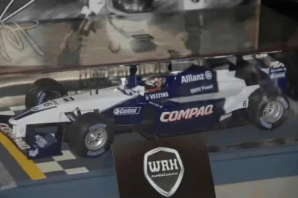 F1 WILLIAMS MONZA 2001 MONTOYA special Hotwheels 1:18 WRH, Verzenden, Zo goed als nieuw, Auto, Hot Wheels