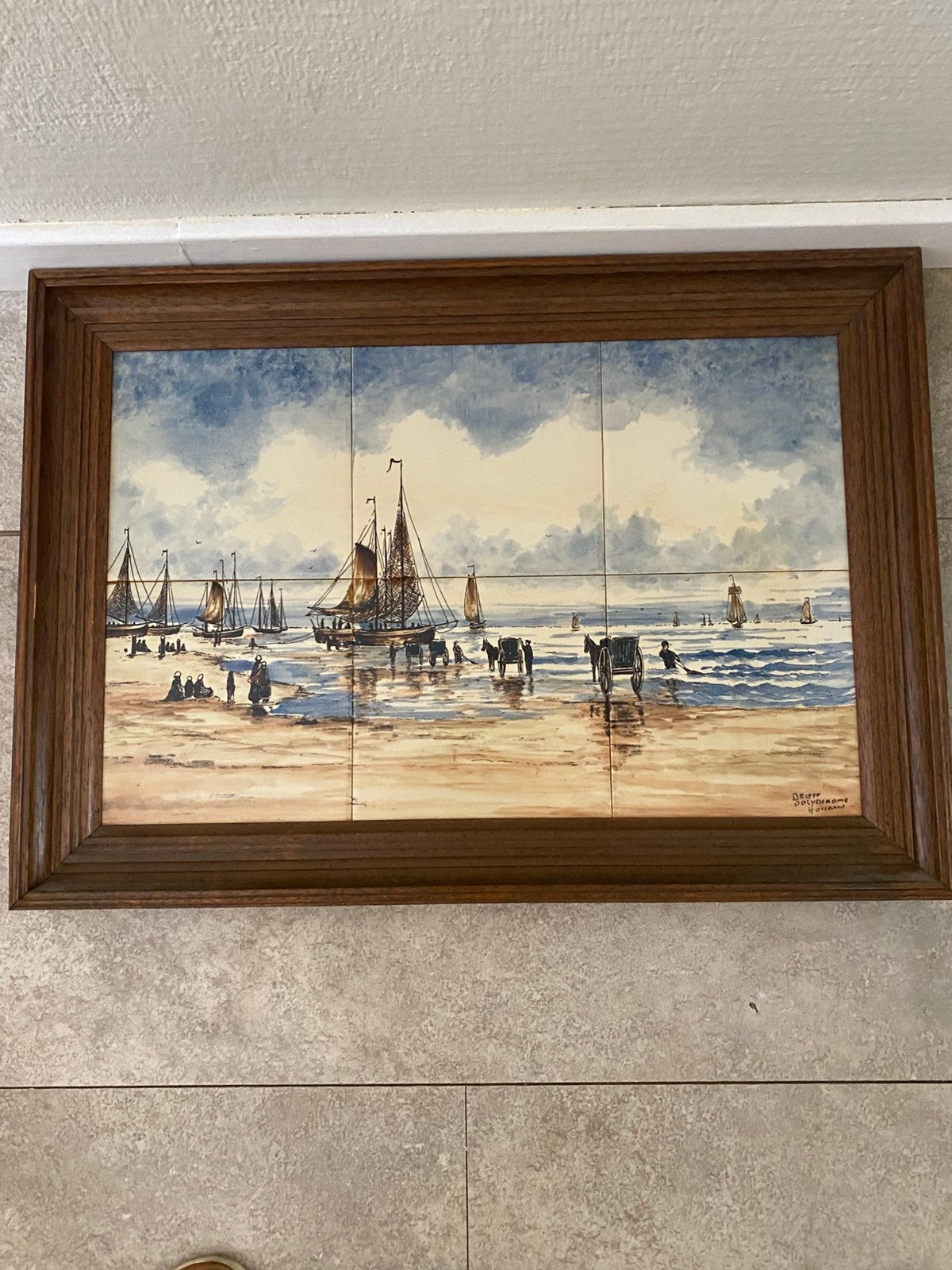 Zeegezicht, Antiek en Kunst, Kunst | Schilderijen | Klassiek, Ophalen of Verzenden
