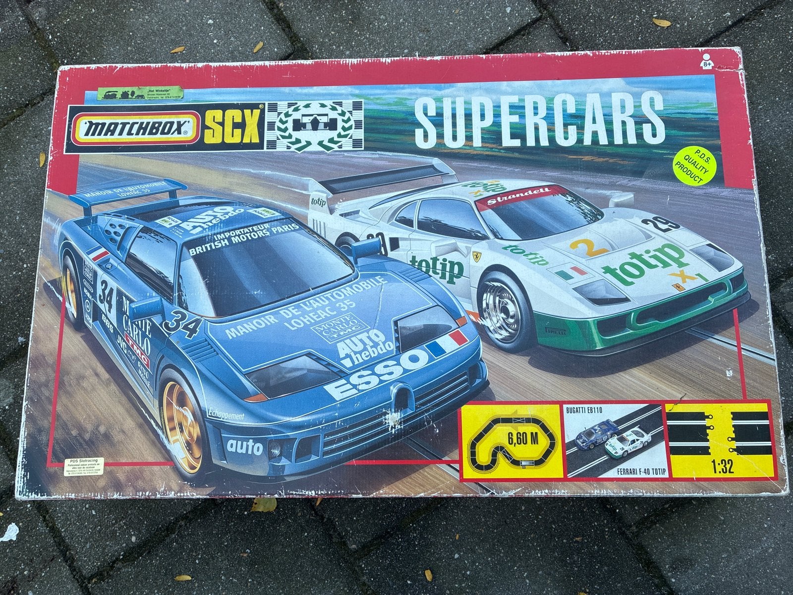 Matchbox SCX Racebaan met 2 auto's en accessoires, Ophalen, Gebruikt, Elektrisch, Racebaan