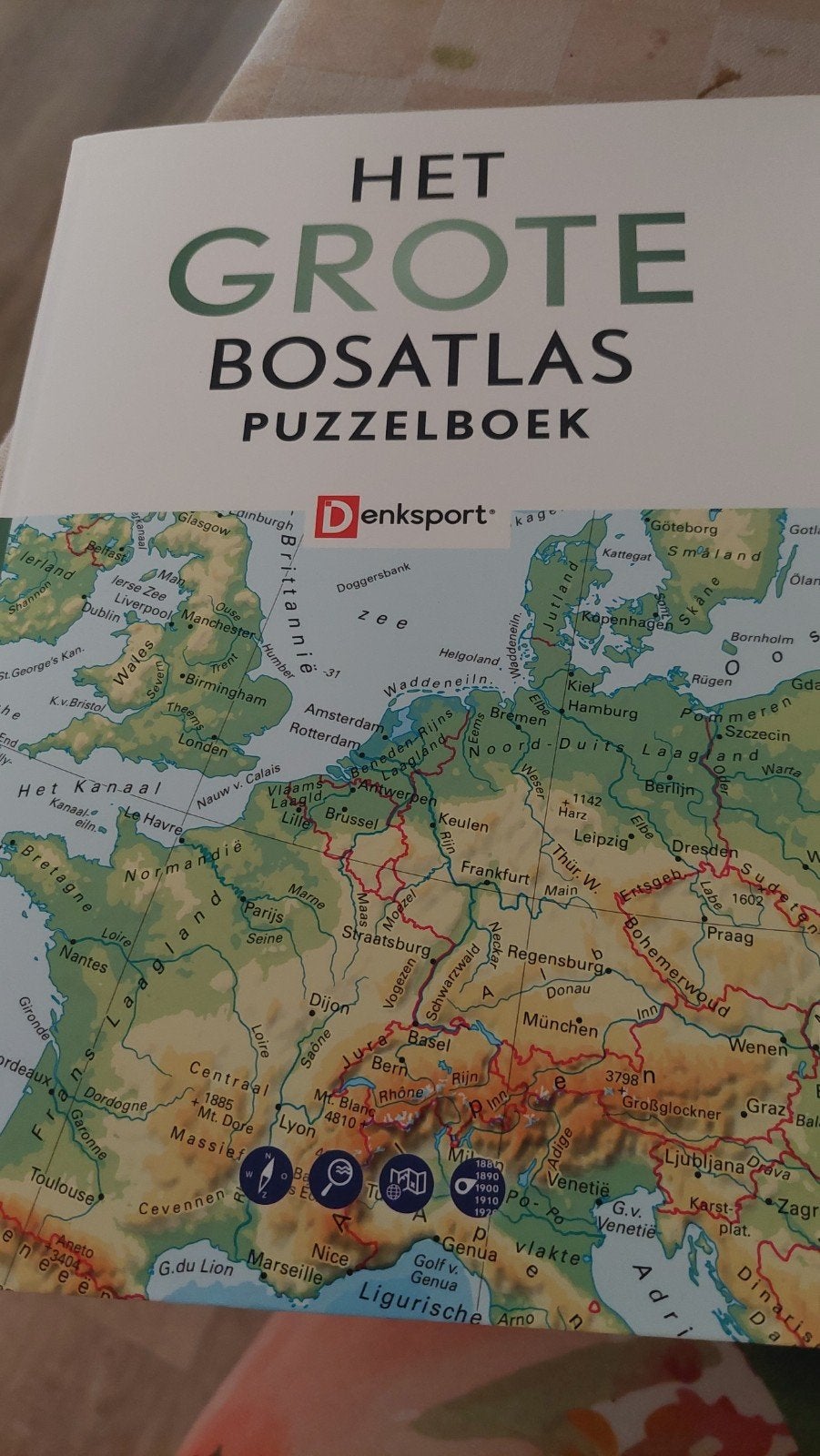 Het grote bosatlas puzzelboek NIEUW!!!, Ophalen of Verzenden, Minder dan 500 stukjes, Nieuw