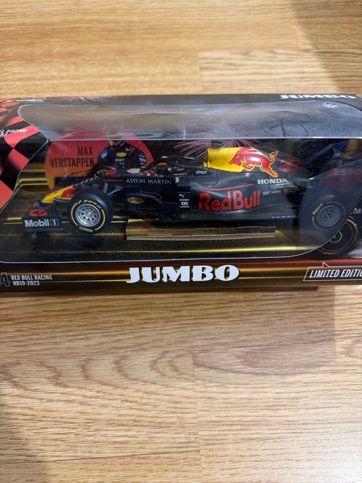 Red Bull Racing RB19-2023 Max Verstappen 1:24 Jumbo, Ophalen of Verzenden, Nieuw, Auto, Overige merken