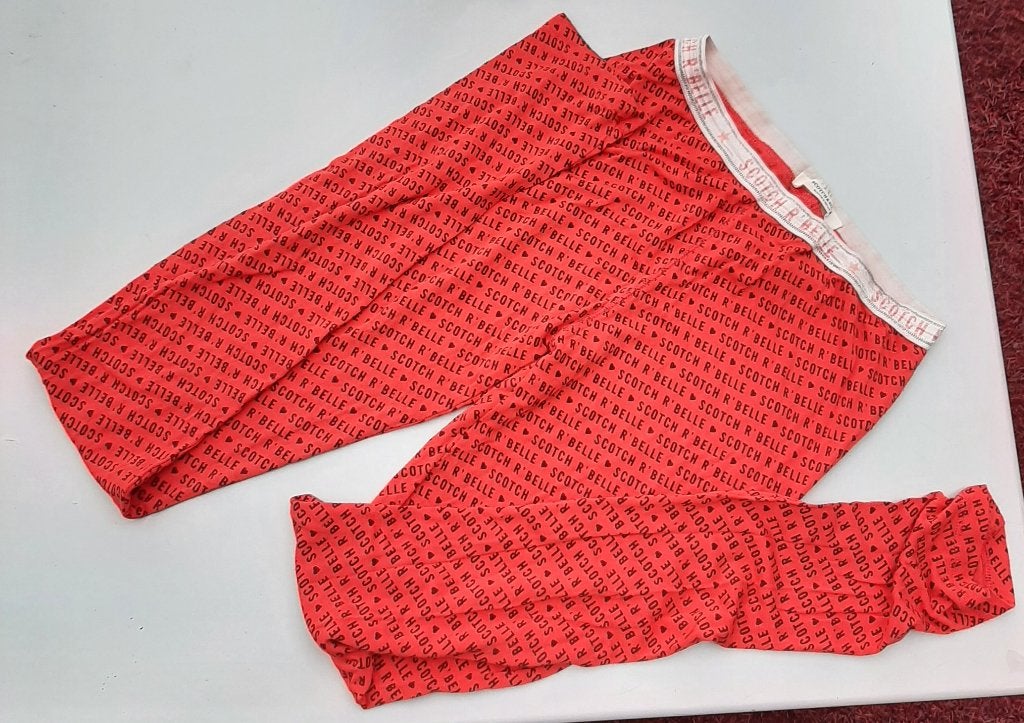 164 Scotch & Soda 14 rood legging broekje, Meisje, Zo goed als nieuw, Scotch & Soda, Ophalen