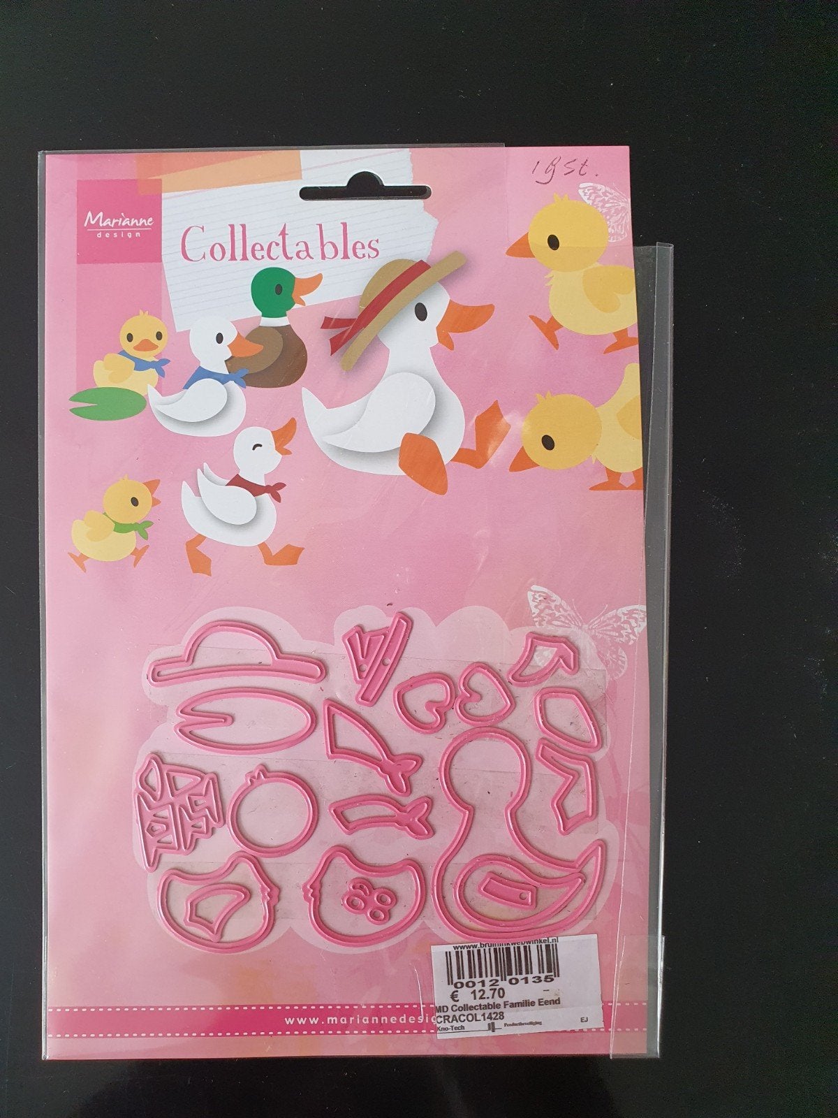 Marianne Design Collectables col1428 fam eend, Hobby en Vrije tijd, Ophalen of Verzenden, Zo goed als nieuw, Dieren, Pons of Mal