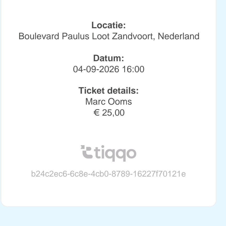 tickets paal69 vanavond, Twee personen, Overige soorten