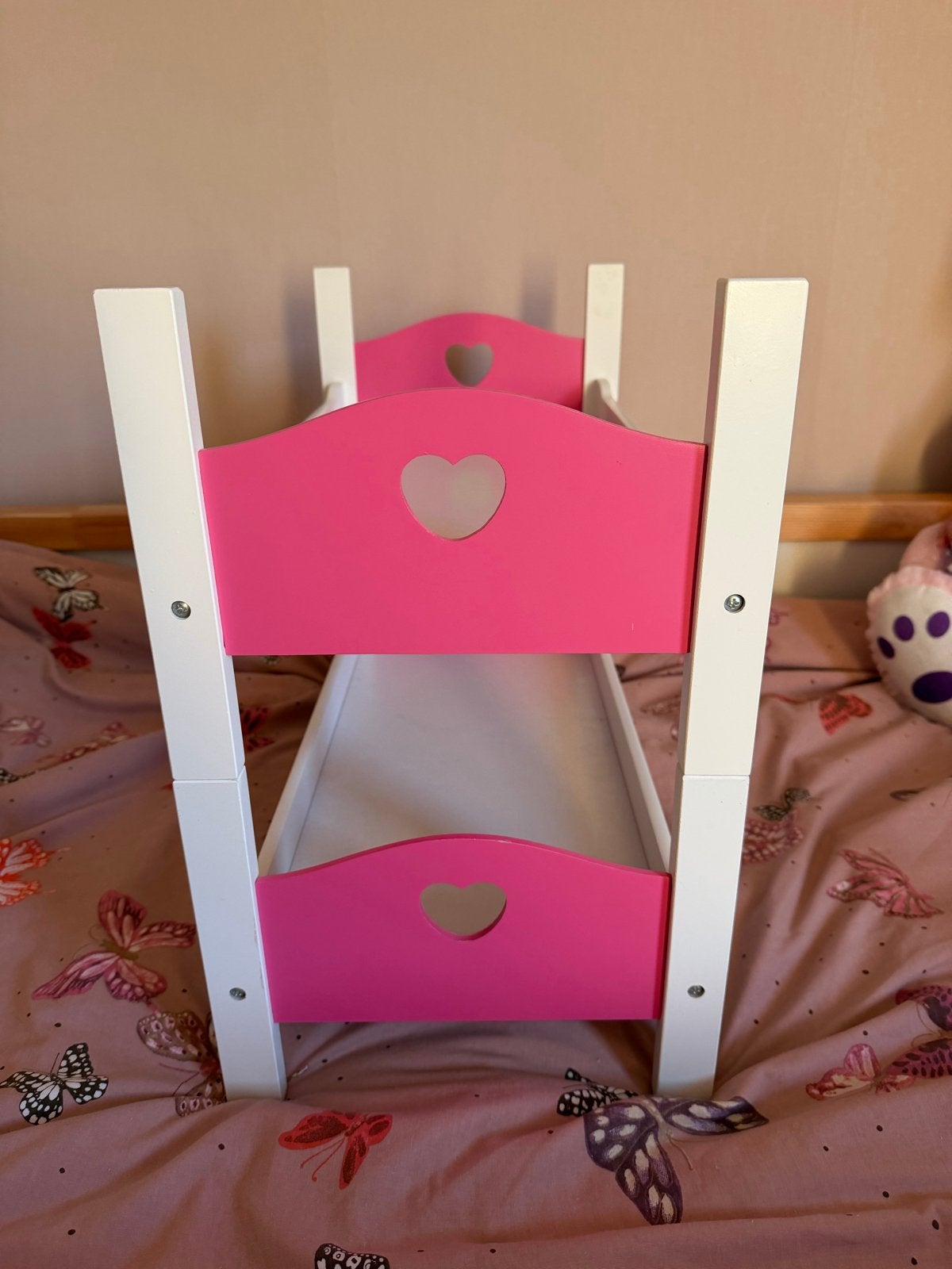 Leuk stapelbed voor poppen - roze en wit, Kinderen en Baby's, Ophalen, Gebruikt, Babypop