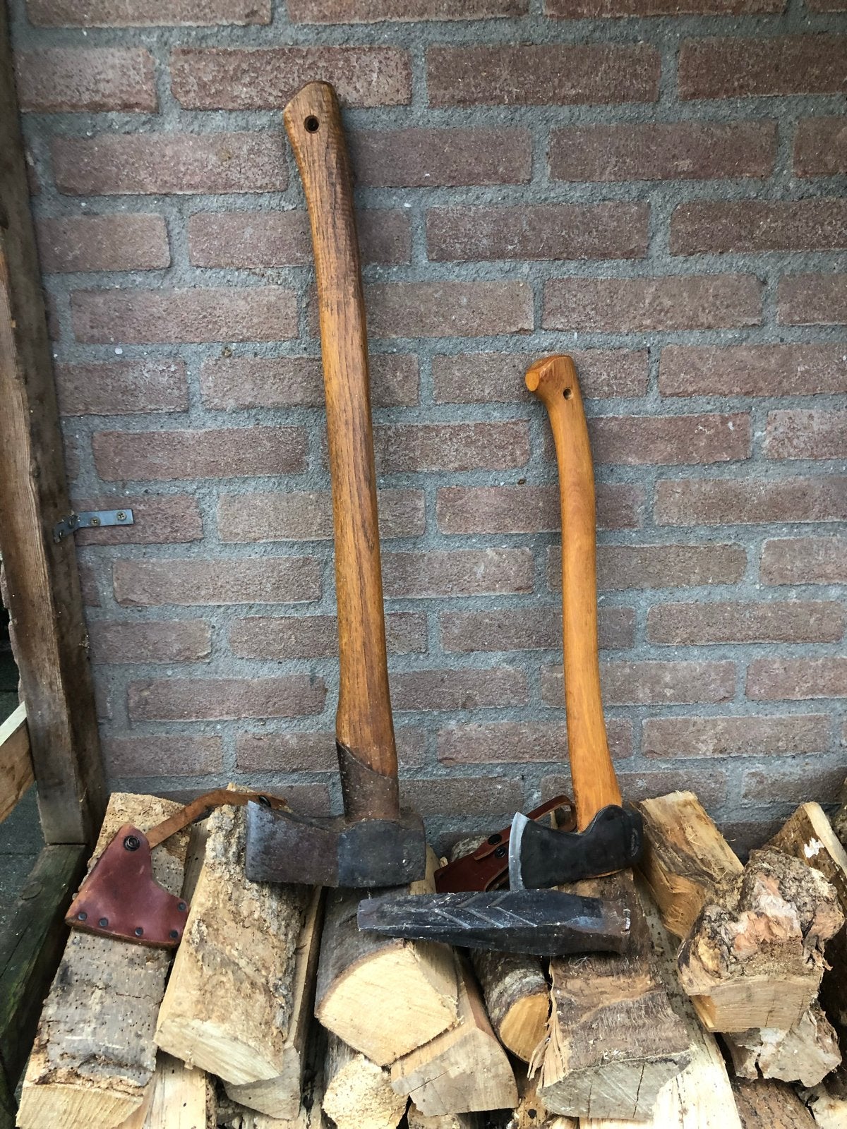 Gränsfors Kloofbijlen (439, 442) en Splijtwig - Handgemaakt, Ophalen, Gebruikt, Hamer, Overige merken