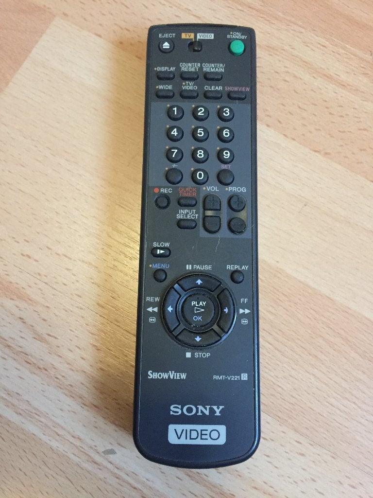 intage Sony Vhs videospeler afstandsbediening remote, Ophalen of Verzenden, Vhs