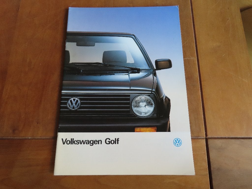 Folder Volkswagen Golf, VW Golf GT, Golf GTD 1990, Volkswagen, Ophalen of Verzenden, Zo goed als nieuw, Volkswagen