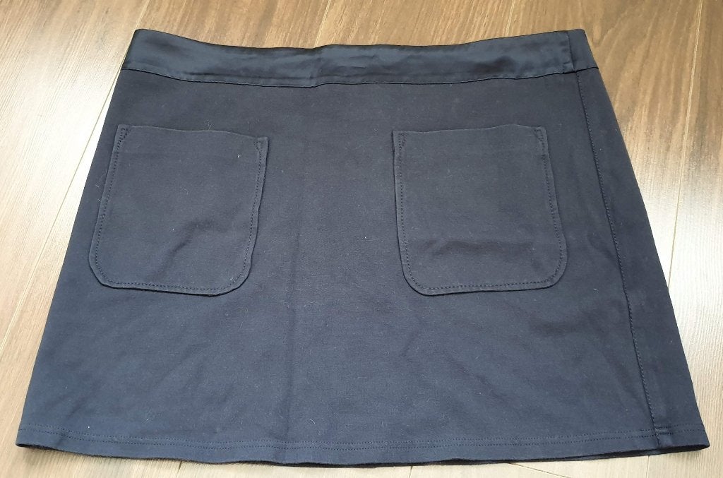 Summum Woman mooie blauwe mini rok L 42 44, Kleding | Dames, Rokken, Summum Woman, Maat 42/44 (L), Zo goed als nieuw, Boven de knie