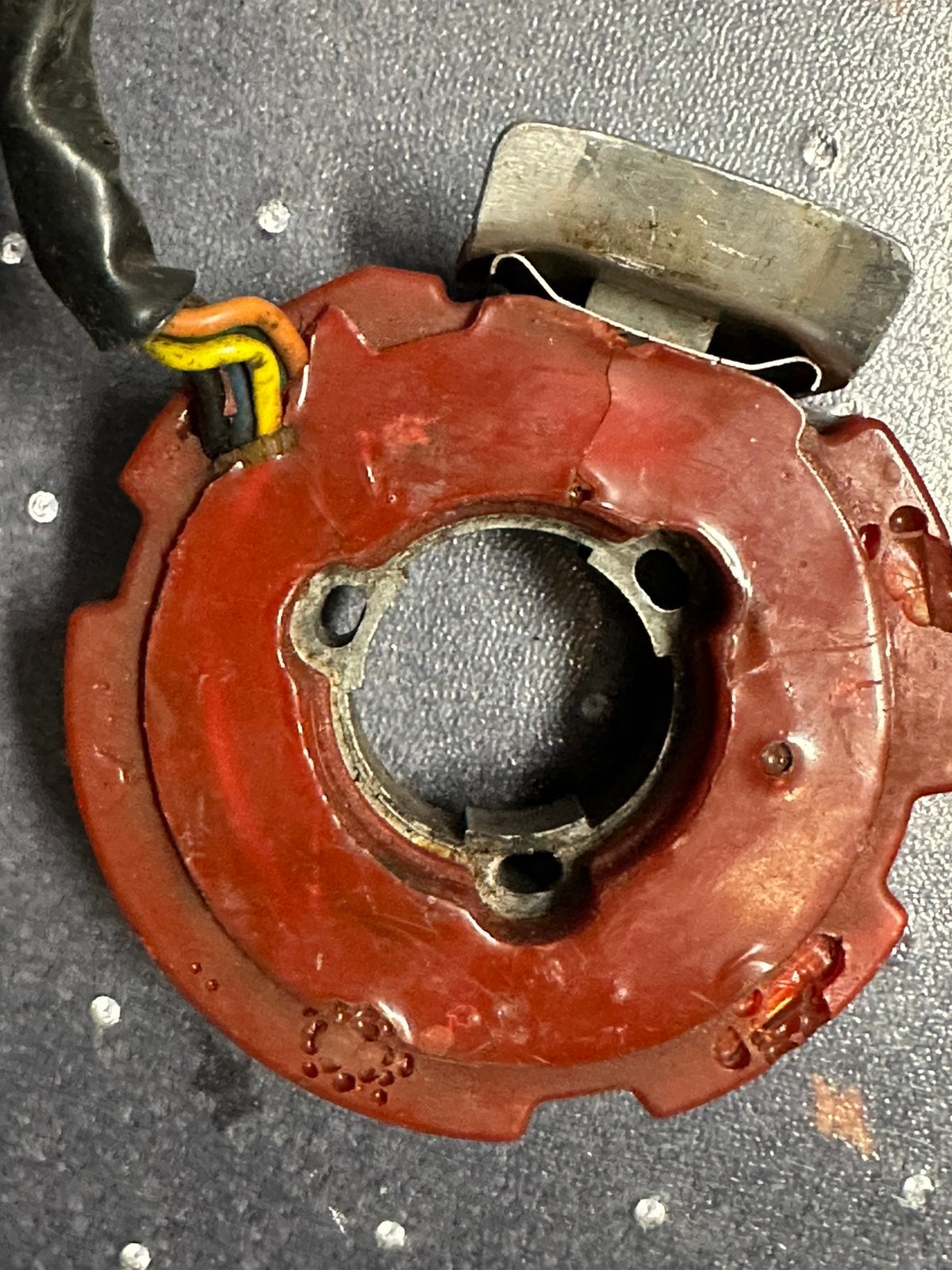 Motoplat 6V ontsteking plus bobine KS80, Fietsen en Brommers, Brommeronderdelen | Zundapp, Ophalen of Verzenden, Gebruikt, Overige typen