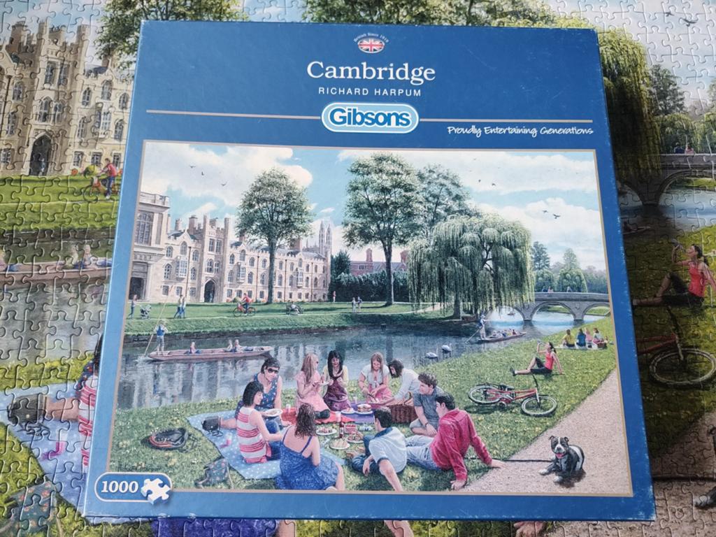 Gibsons puzzel 1000 stukjes Cambridge, Hobby en Vrije tijd, Denksport en Puzzels, Ophalen of Verzenden, 500 t/m 1500 stukjes, Zo goed als nieuw