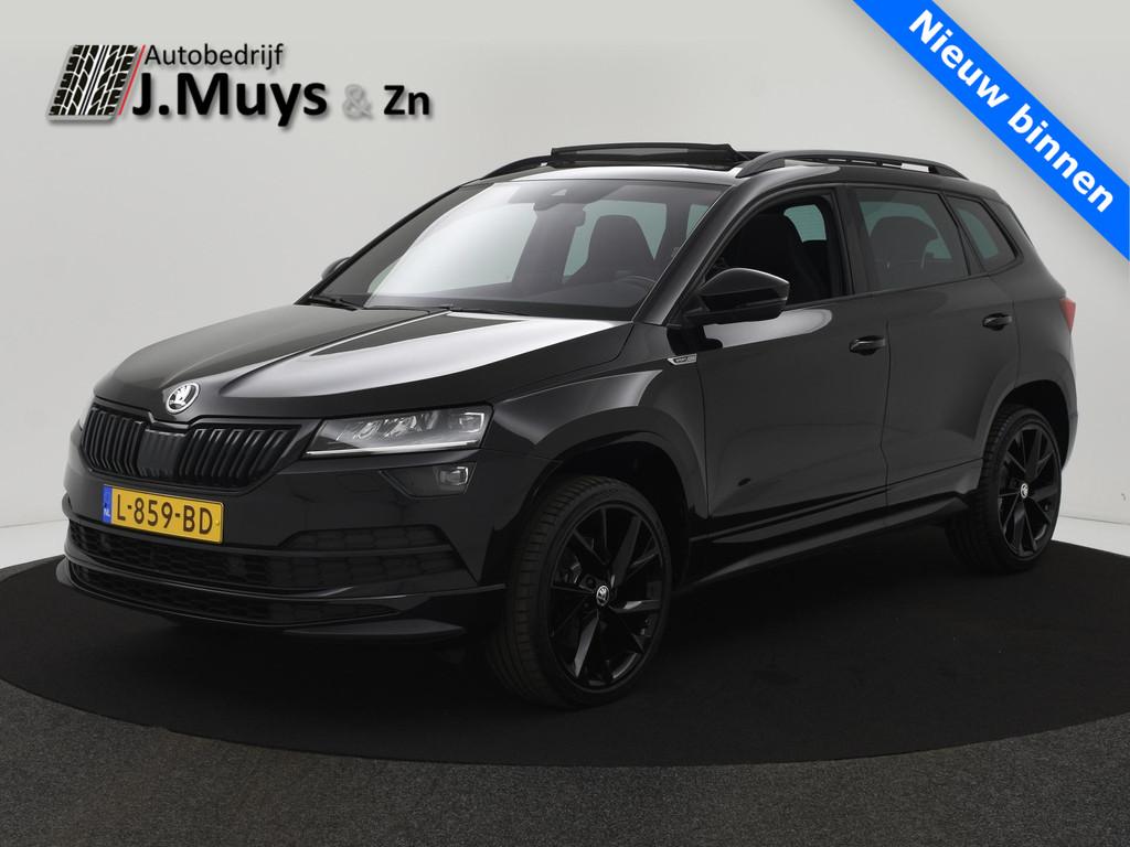 Skoda Karoq 1.5 TSI ACT Sportline Business PANODAK|BLIS|ACC|, Stof, 4 cilinders, 150 pk, Zwart