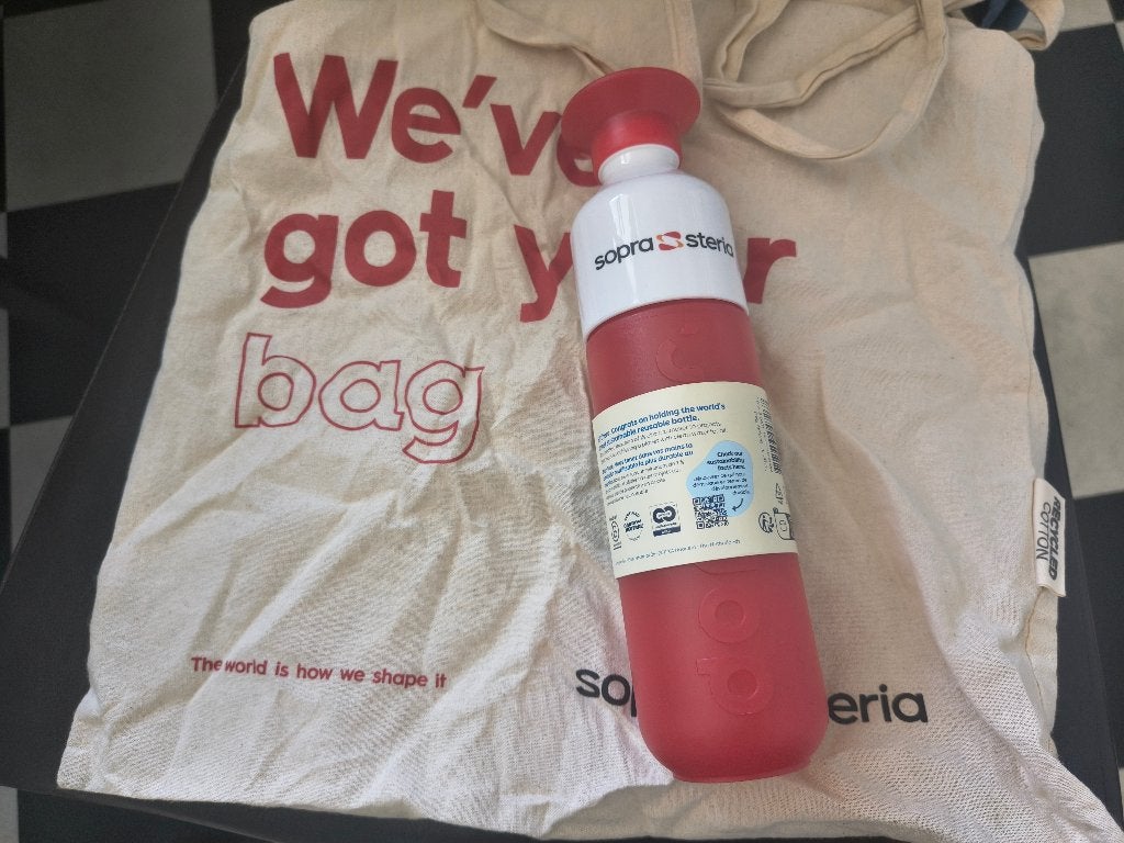 Sopra Steria Dopper en Sopra Steria Tote Bag, Ophalen of Verzenden, Nieuw