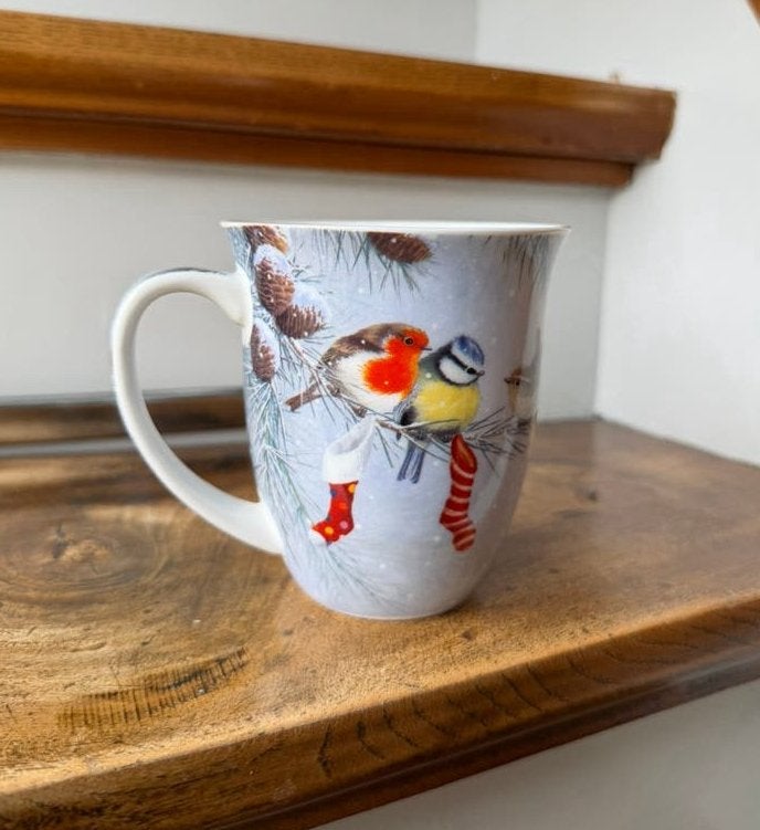 Kerstmok Ambiente porselein, Ophalen of Verzenden, Zo goed als nieuw, Overige stijlen, Kop(pen) en/of Schotel(s)