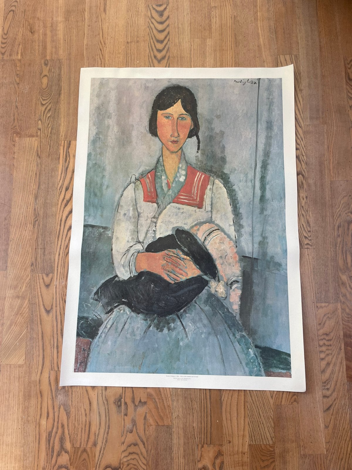 Amadeo Modigliani, Gypsy woman with baby, Ophalen of Verzenden, Overige typen