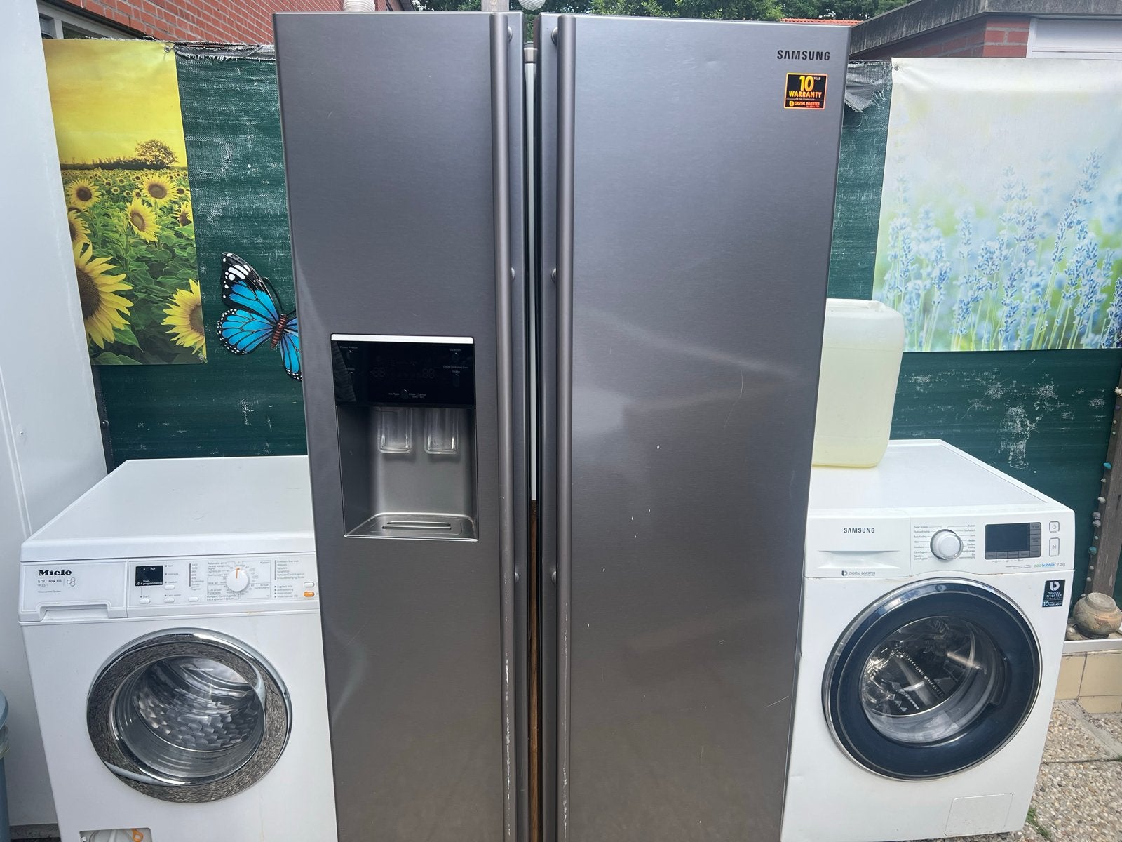 Samsung Amerikaanse Koelkast met Water- en IJsdispenser, Witgoed en Apparatuur, Ophalen, Gebruikt, 200 liter of meer, 60 cm of meer