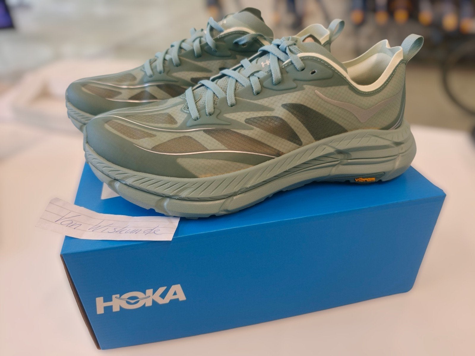NIEUW Hoka Mafate Speed 4 Lite schoenen sneakers Groen Hardl, Overige kleuren, Nieuw, Ophalen of Verzenden, Wandelschoenen of Bergschoenen