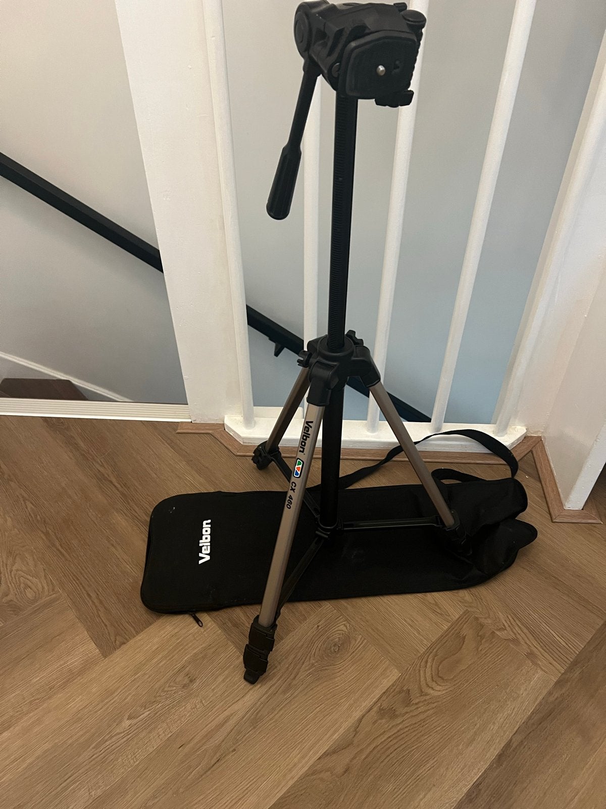 Velbon CX 460 Statief met draagtas, Gebruikt, Velbon, 150 tot 175 cm, Inclusief draagtas