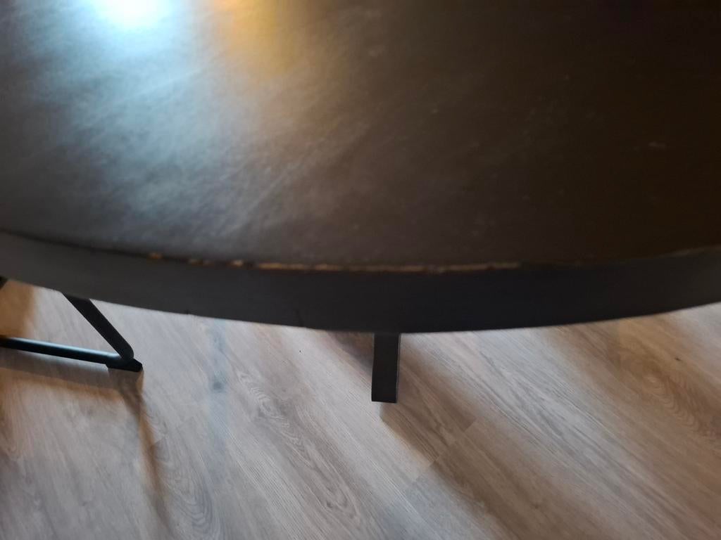 Ronde industriële eettafel 140 cm, Huis en Inrichting, Ophalen, Gebruikt, Overige materialen, Rond
