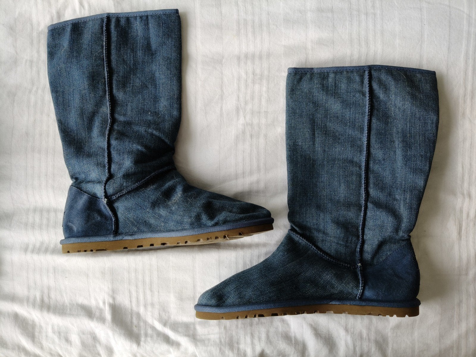 UGG Australia denim laarzen - Maat 40, Hoge laarzen, Blauw, UGG Australia, Ophalen of Verzenden