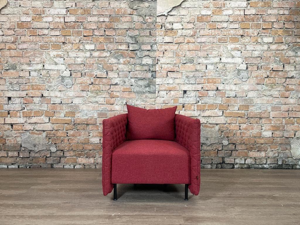 Naughtone Cloud Plain bordeaux bij TheReSales, Huis en Inrichting, Fauteuils, Ophalen, Minder dan 75 cm, Design, Zo goed als nieuw