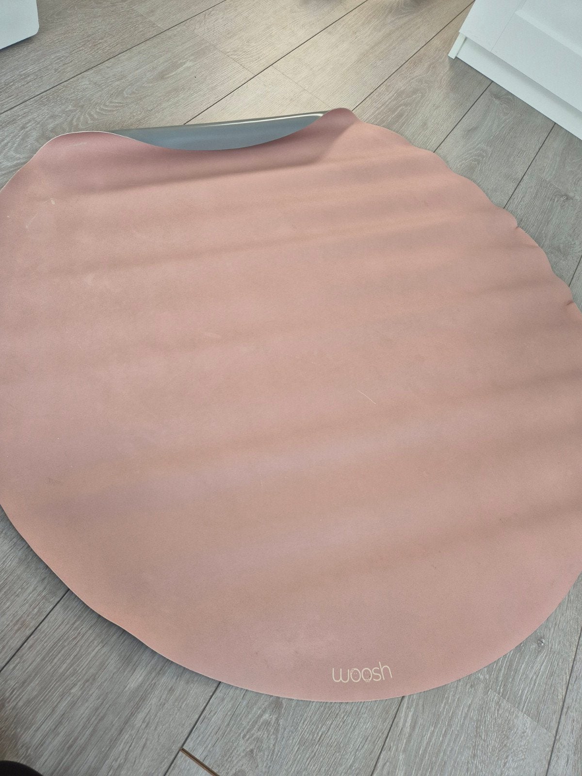 WOOSH Knoeimat / Vloerbeschermer Kinderstoel - Zand 107 cm, Ophalen, Gebruikt