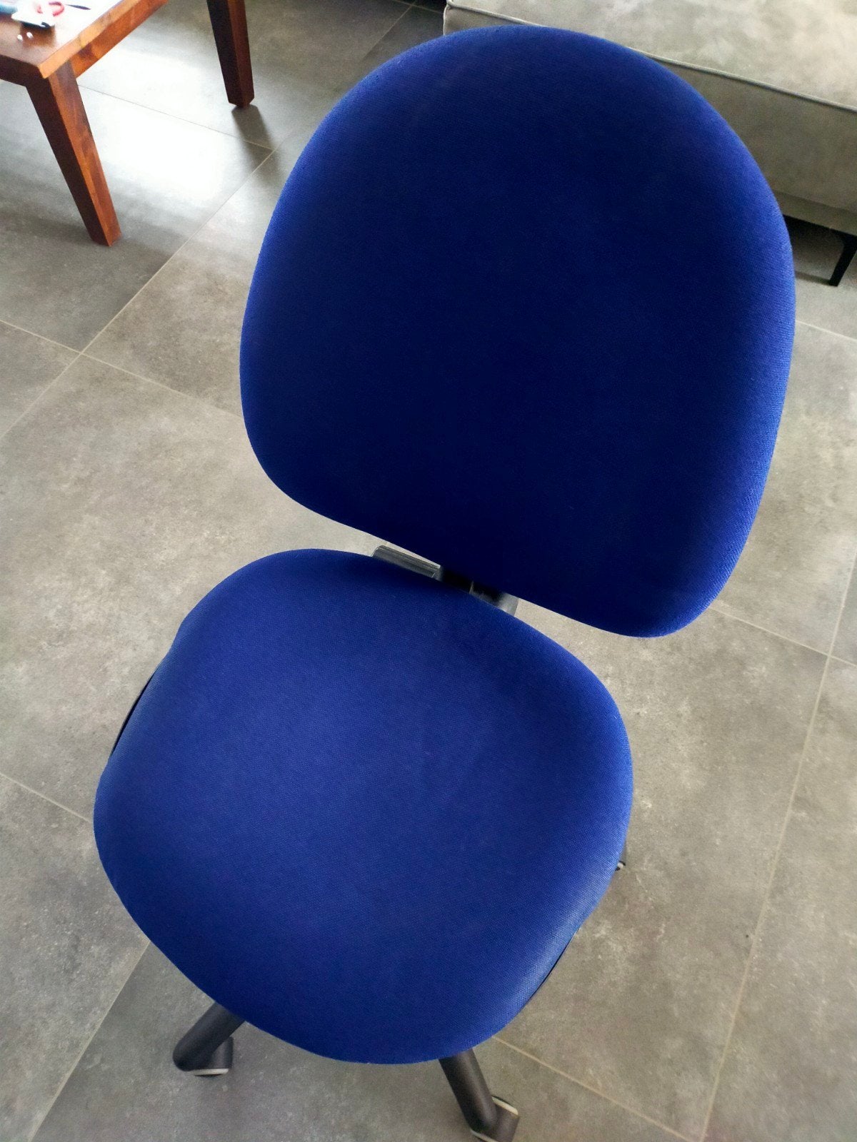Bureau stoel, Ophalen, Gebruikt, Blauw, Bureaustoel