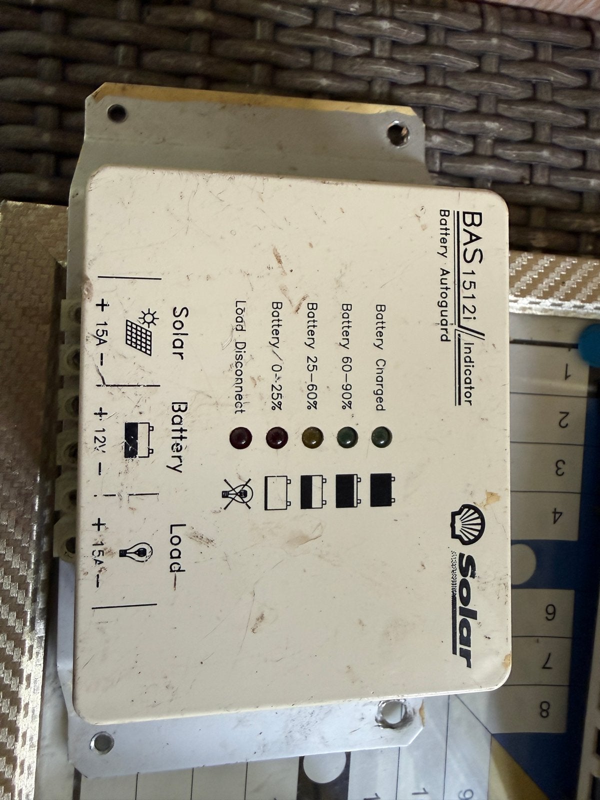 Shell Solar Laadregelaar BAS1512i - 12V 15A, Ophalen of Verzenden, Gebruikt