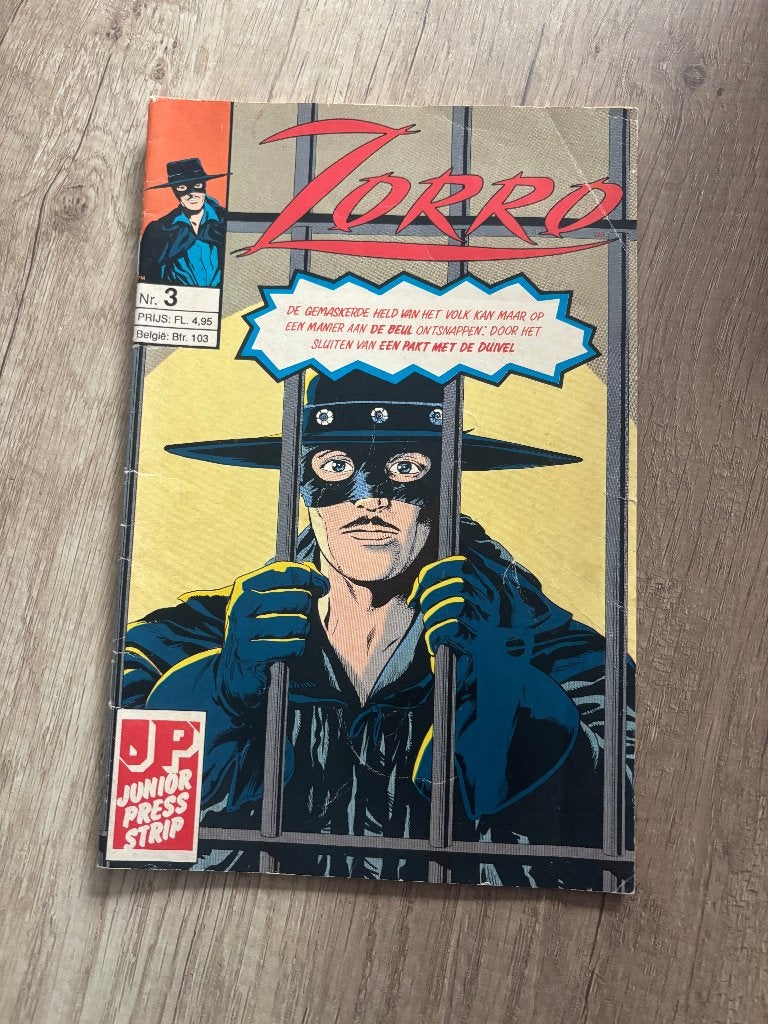 comic zorro 3, Europa, Ophalen of Verzenden, Junior Press, Gelezen