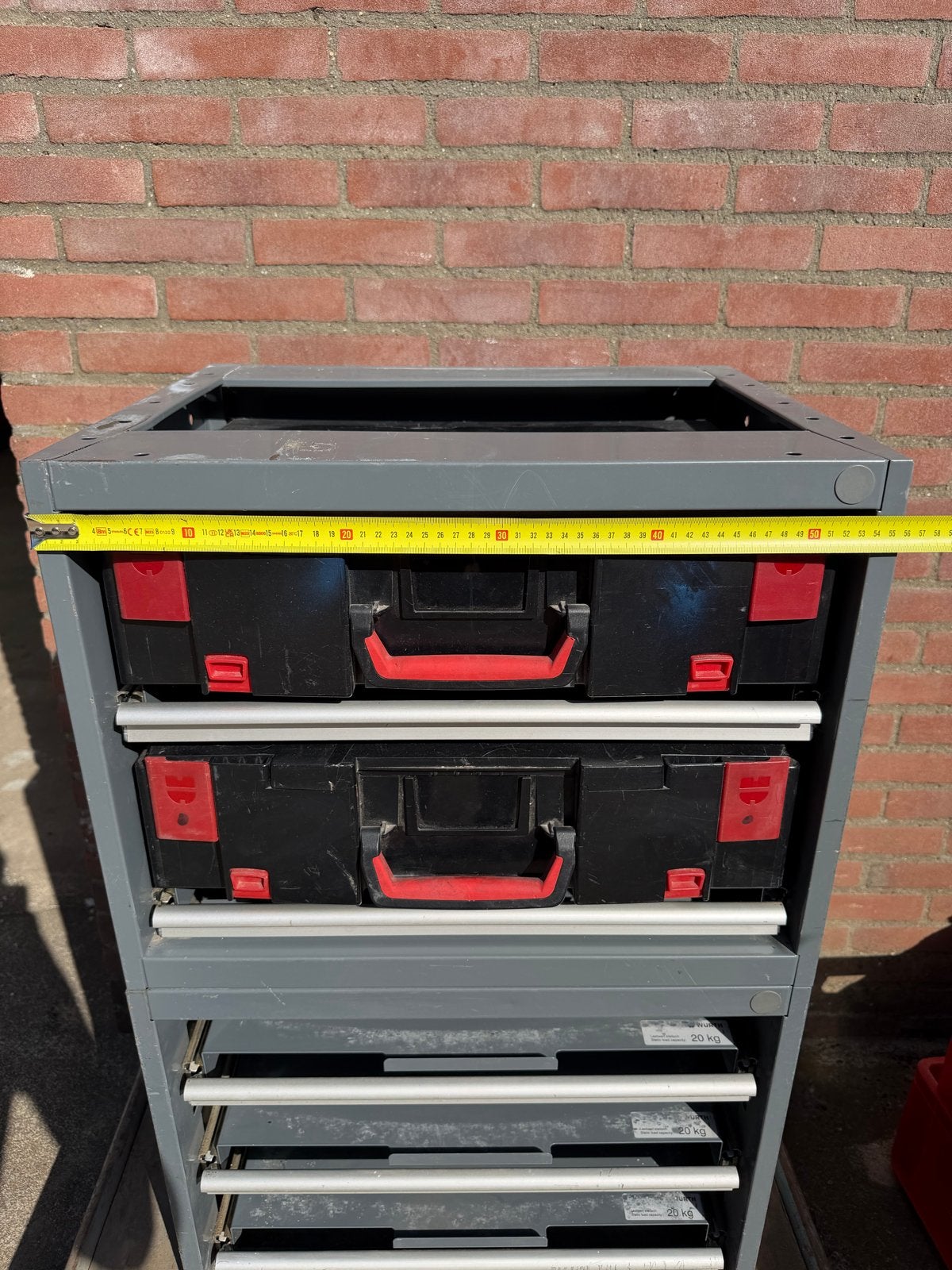 Würth bestelbus inrichting met lades en koffers, Ophalen, Gebruikt