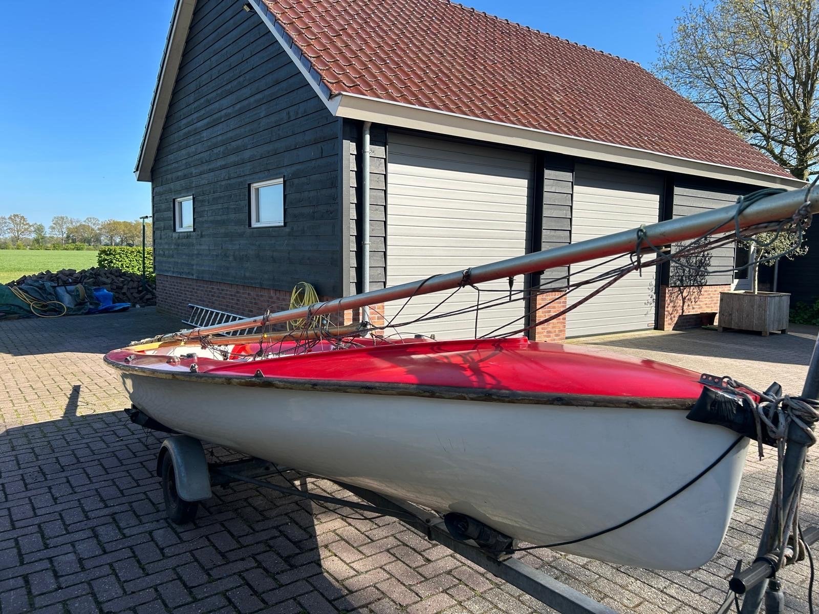 Klassieke Lanaverre 420 zeilboot met trailer, Ophalen, Gebruikt, Overige typen, Minder dan 15 m²