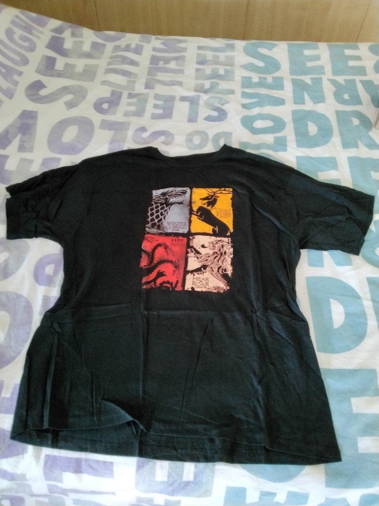 T-shirt Game of Thrones., Zwart, Nieuw, Overige maten, Ophalen of Verzenden
