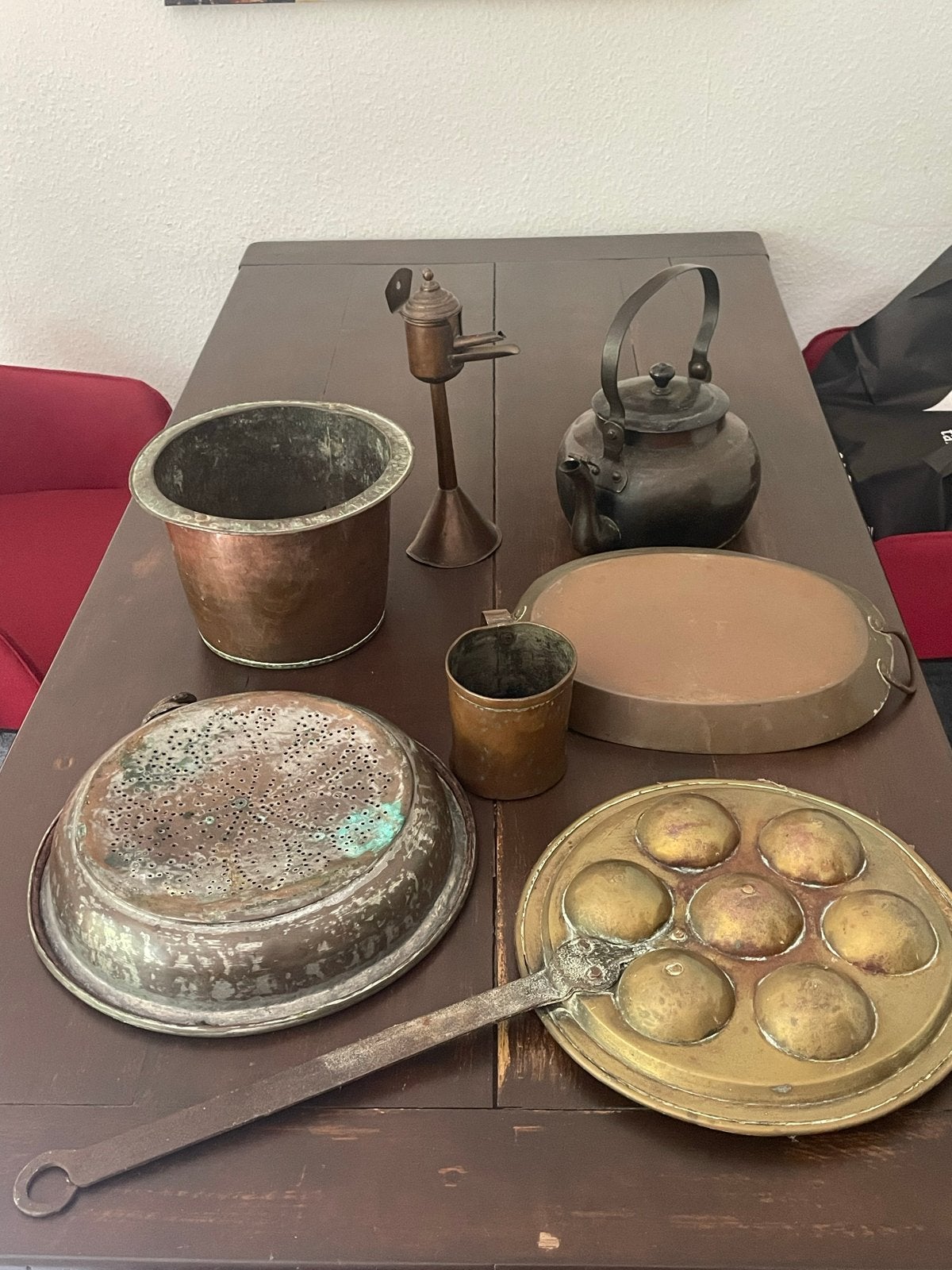 Diverse antieke koperen voorwerpen, Antiek en Kunst, Ophalen, Koper