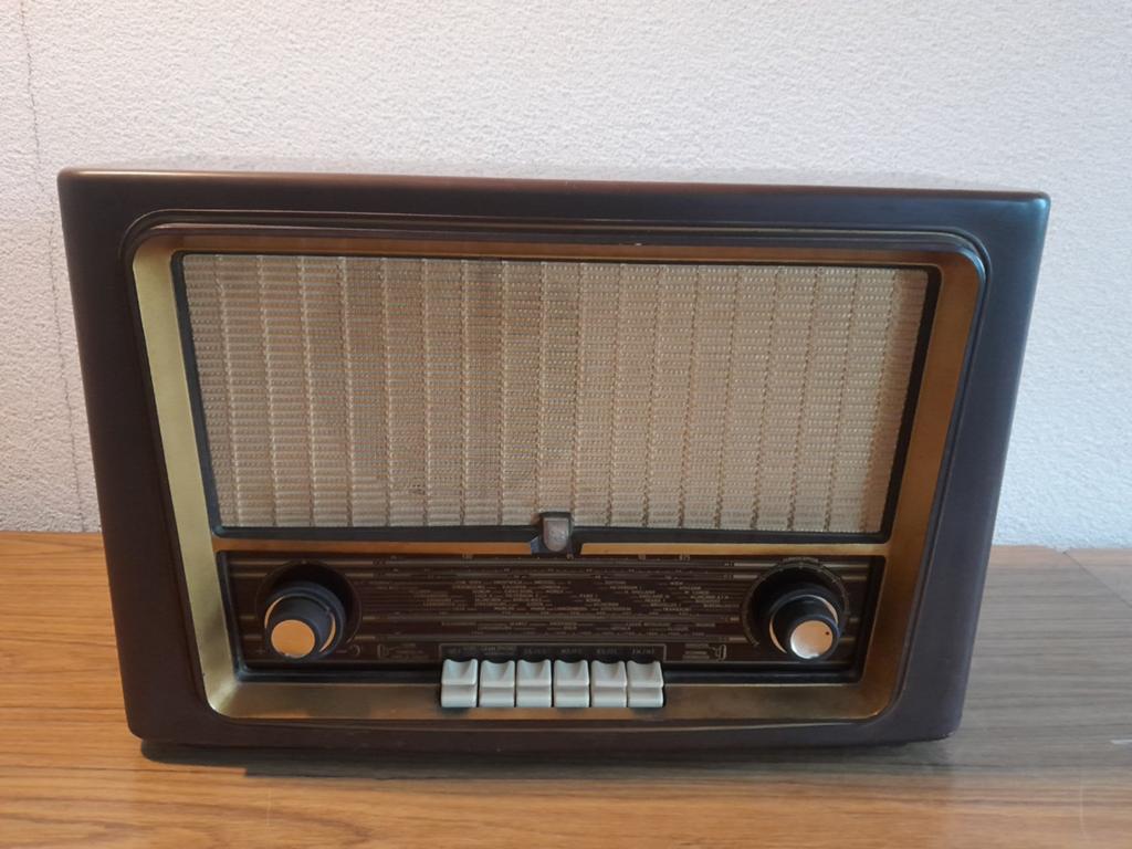 Philips BX433A  buizenradio, Antiek en Kunst, Antiek | Tv's en Audio, Ophalen