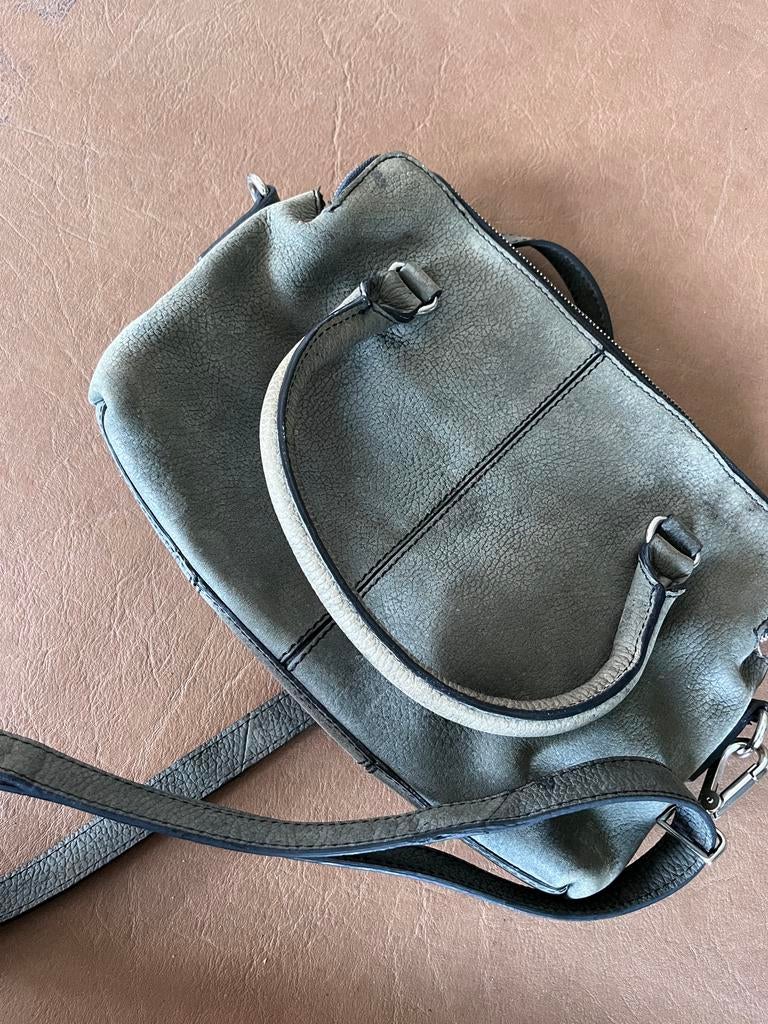 LouLou Essentiels Handtas/Schoudertas - Groen/Grijs, Ophalen, Gebruikt, Grijs, Handtas