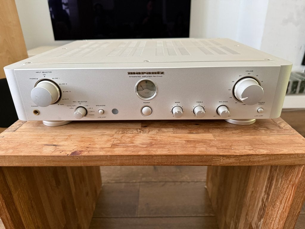 Marantz PM-17 mkII versterker, Zo goed als nieuw, 60 tot 120 watt, Stereo, Ophalen