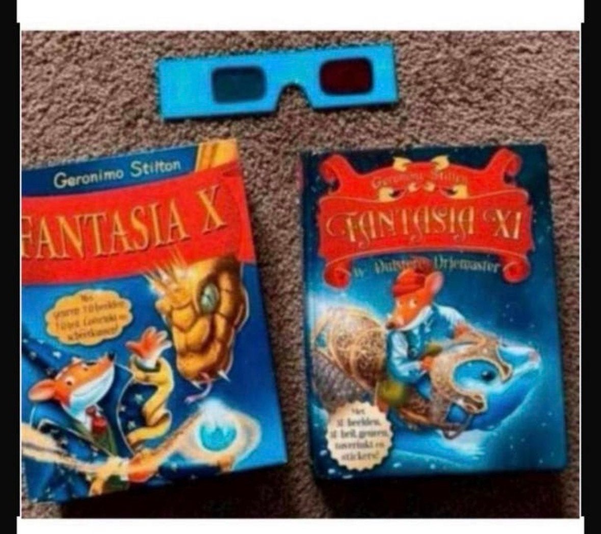 Geronimo Stilton Fantasia X & XI - 2 boeken, Ophalen of Verzenden, Gelezen, Fictie