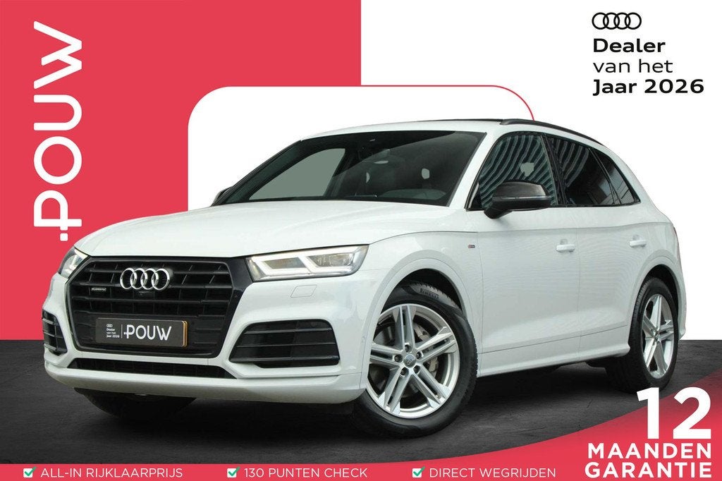 Audi Q5 45 TFSI 245pk quattro S edition | Trekhaak | Luchtve, Auto's, Audi, Automaat, 12 maanden, Gebruikt, 4 cilinders