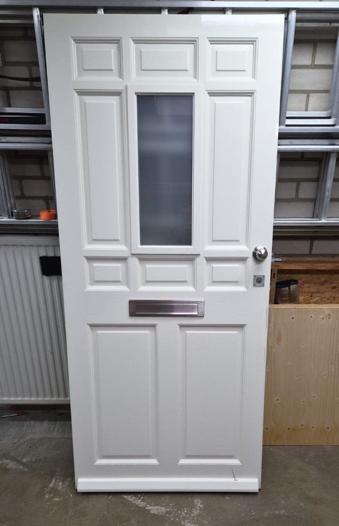 Hardhoute voordeur, Ophalen, Gebruikt, 80 tot 100 cm, Buitendeur
