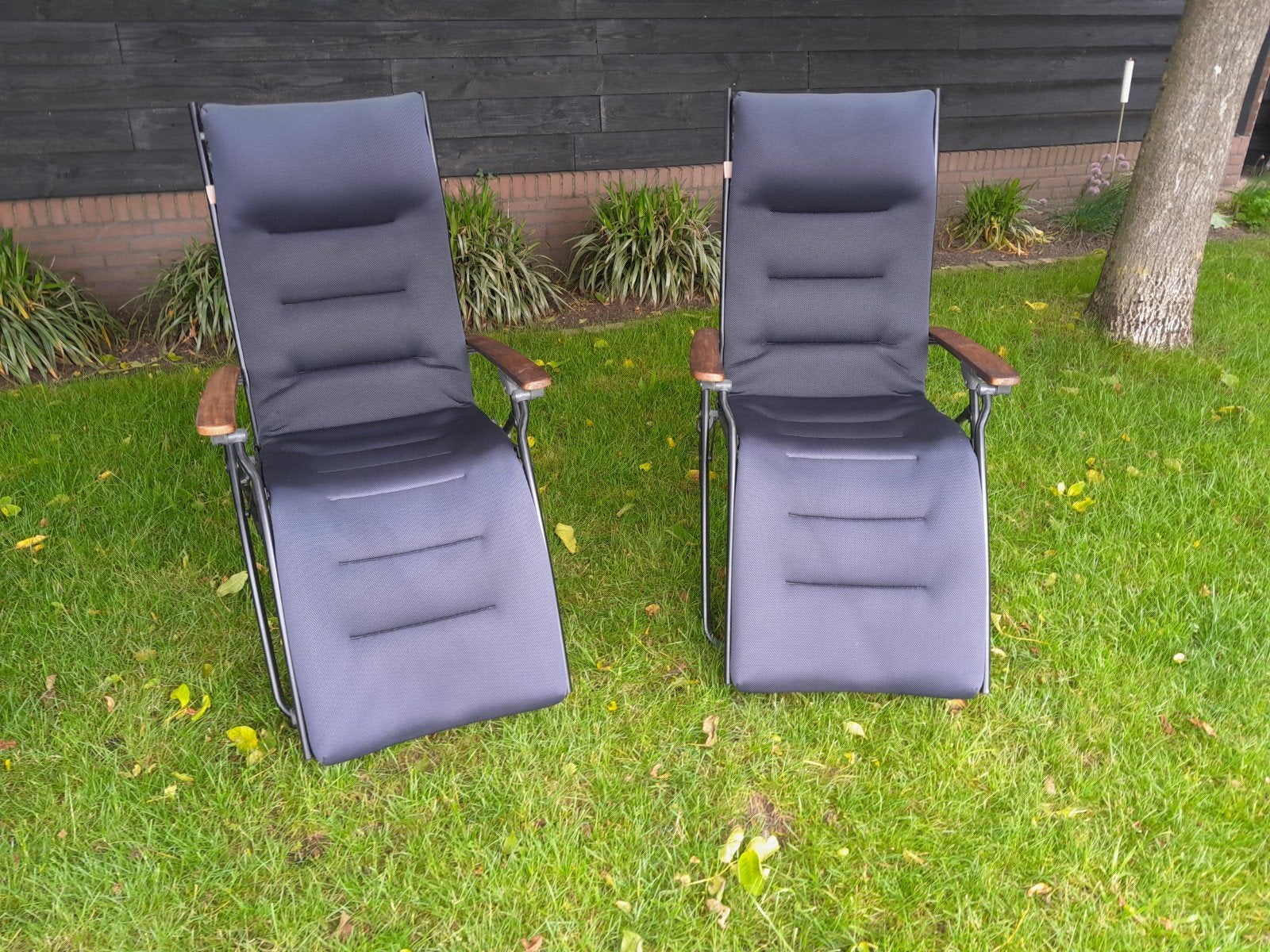 2x Lafuma Relaxstoel - Verstelbaar en Inklapbaar, Tuin en Terras, Tuinstoelen, Ophalen of Verzenden