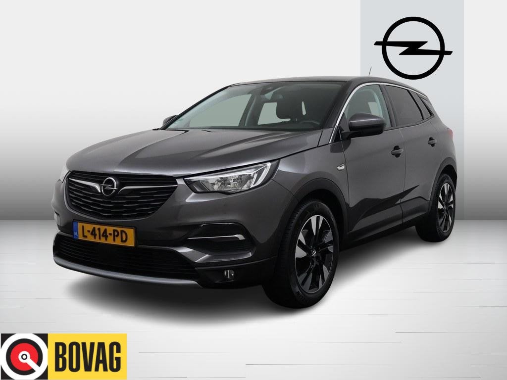 Opel Grandland X 1.2T Executive Automaat Camera/Trekhaak/Ecc, Auto's, Opel, Gebruikt, 1199 cc, Leder en Stof, 3 cilinders
