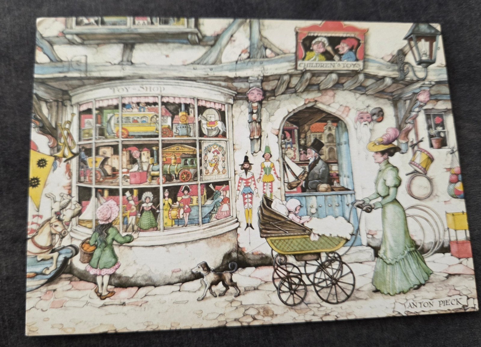 Anton Pieck  - De Speelgoedwinkel, Verzenden, 1960 tot 1980, Gelopen, Kinderen